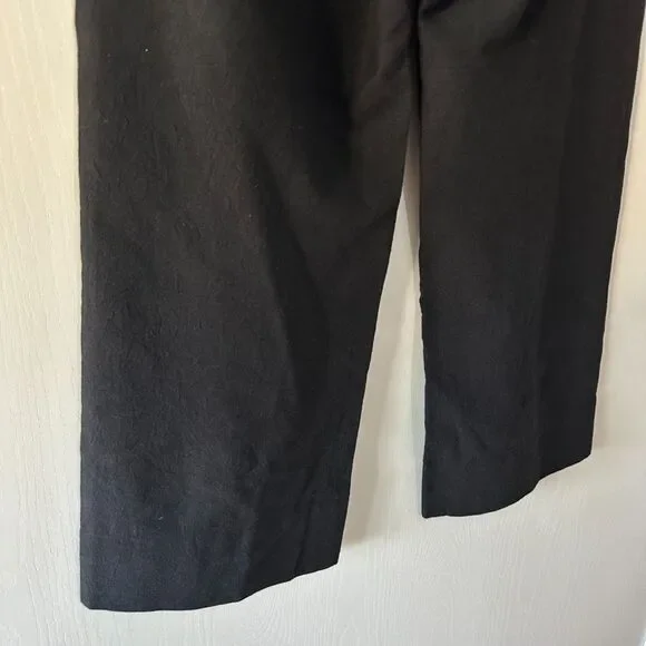 Apiece Apart Women Marston Pants Black Wide Leg Crop Quiet Luxury Career Sz 2 XS - Picture 8 of 10